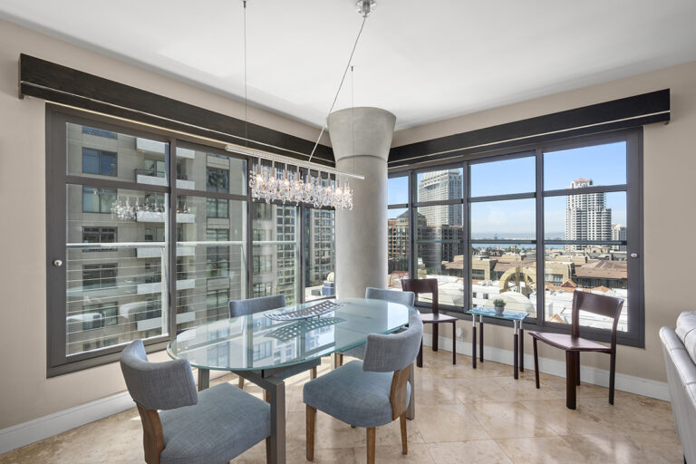 View of the dining area.