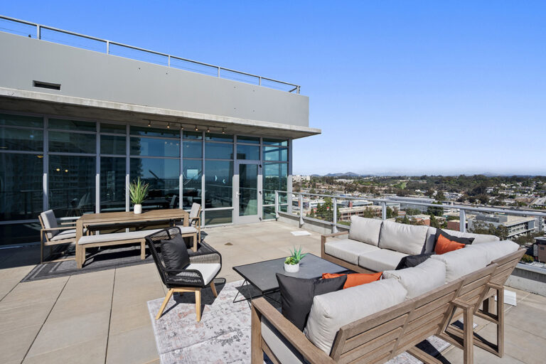 View of the patio.