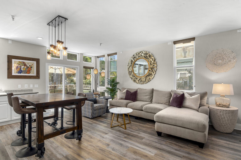 View of the living area.