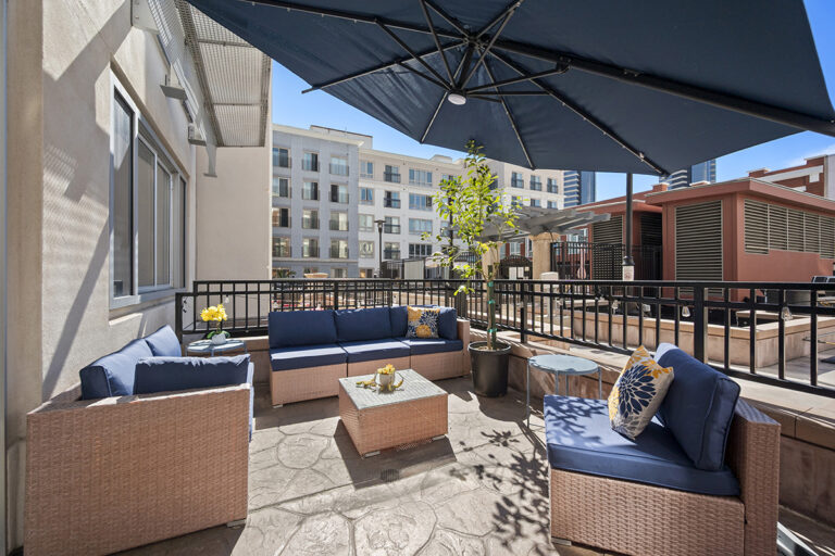 View of the patio.