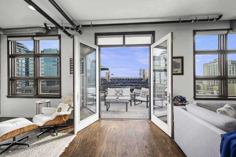 View of the patio and view.