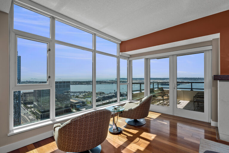 View of the living area.