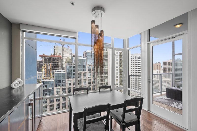 View of the dining area.