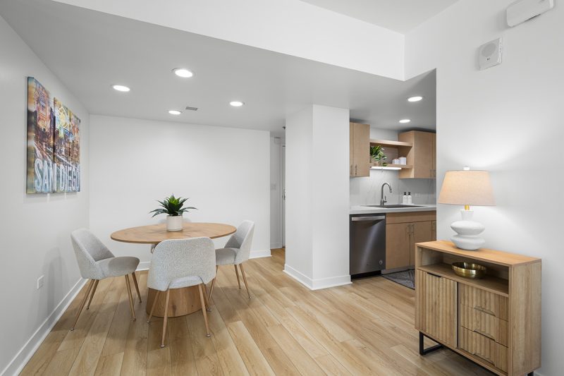 Alternate view of the dining area.