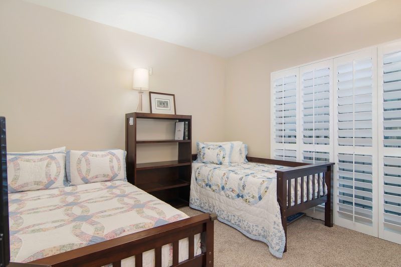 Full and twin beds perfect for kids in the guest bedroom.
