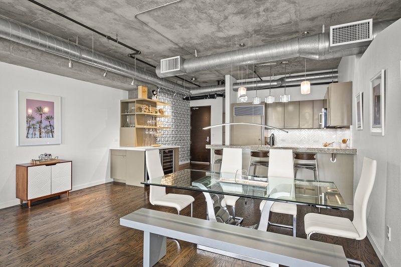 View of the dining area.