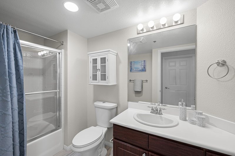 View of guest bathroom.