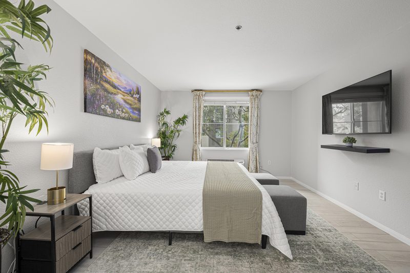 Alternate view of primary bedroom.