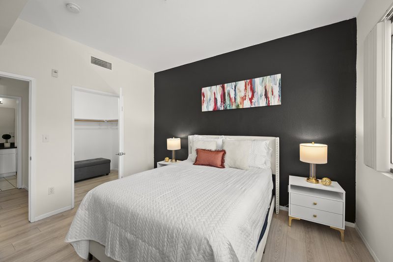 Alternate view of the bedroom.