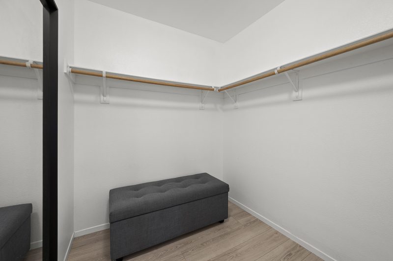 View of the walk-in closet.