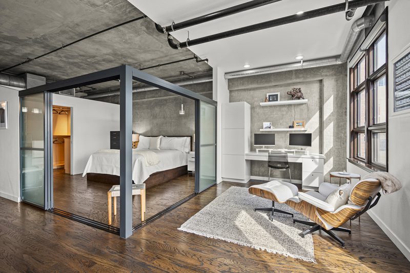 Alternate view of the bedroom.