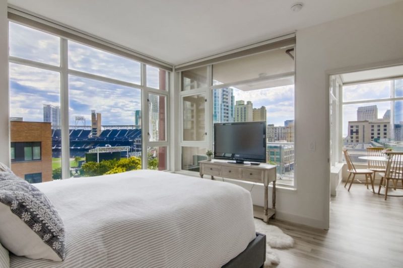 Great views in the master bedroom.